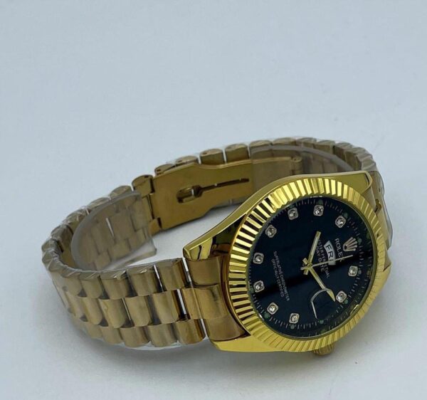 Rolex Men Stainless Steel Quartz Watch