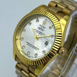 Rolex Men Stainless Steel Quartz Watch