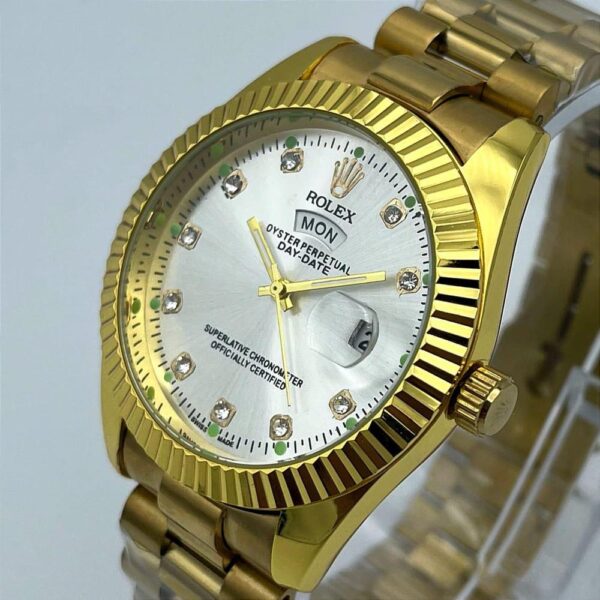 Rolex Men Stainless Steel Quartz Watch