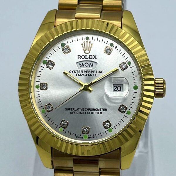 Rolex Men Stainless Steel Quartz Watch