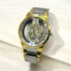 Men Silver Stainless Steel Analogue Watch