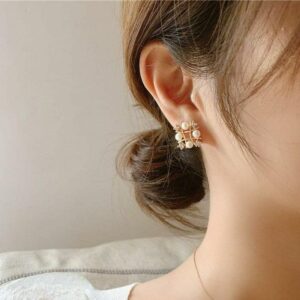 Classic Metal Earrings One Pair