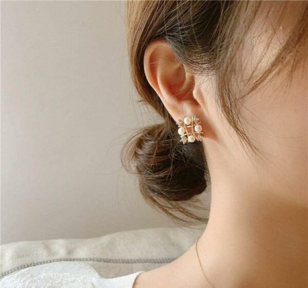 Classic Metal Earrings One Pair