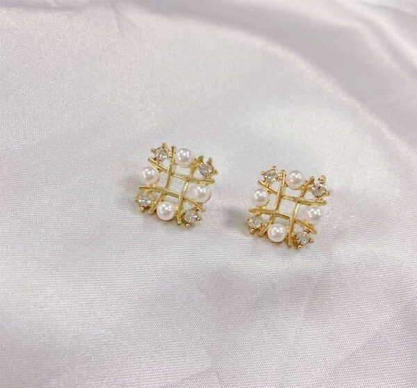 Classic Metal Earrings One Pair