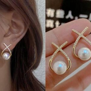 Elegant Pearl Top Formal Earrings