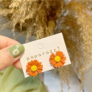 Sunflower Style Alloy Earrings