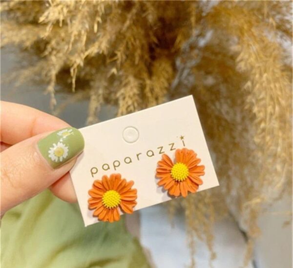 Sunflower Style Alloy Earrings