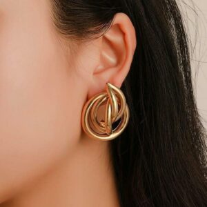 Tangled Loop Earrings Modern Style
