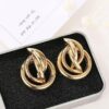 Tangled Loop Earrings Modern Style