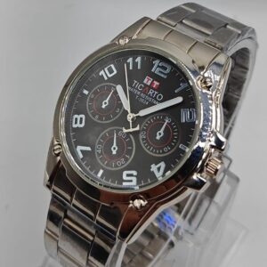 Ticarto Men Silver Analog Watch