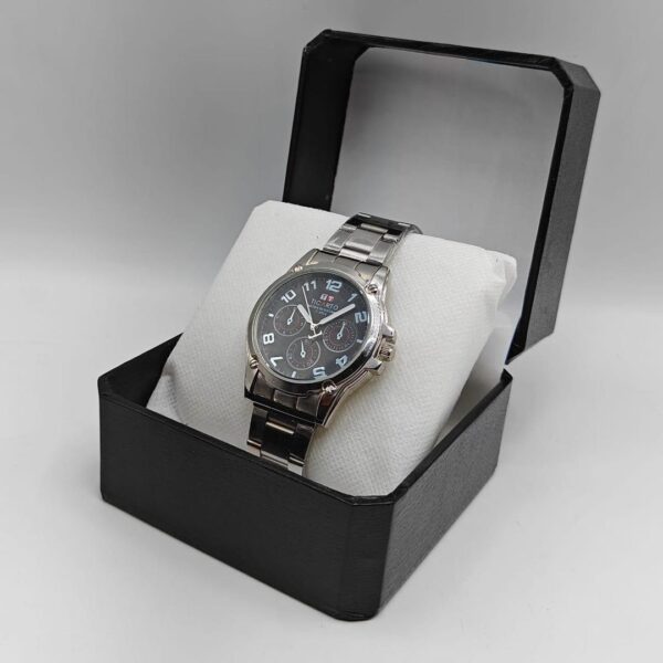 Ticarto Men Silver Analog Watch