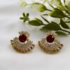 Traditional Stone Stud Earrings