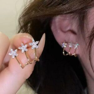 Beautiful Flower Metal Earrings