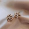 Gold Plated Star Shaped Zircon Stud